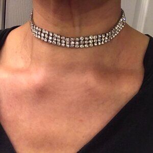 Rhinestone Choker Necklace